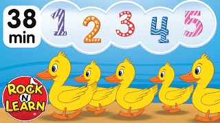 Five Little Ducks amp More Preschool Songs with Lyrics  Rock N Learn [upl. by Ataliah]