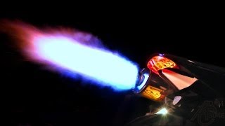 Honda CBR600RR shooting WILD FLAMES [upl. by Drofwarc]