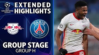 RB Leipzig vs Paris SaintGermain Extended Highlights  Group Stage  Group H  UCL on CBS [upl. by Esilana]