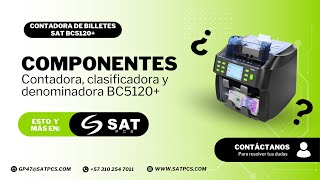 Componentes de la contadora de billetes BC5120  Satpcs [upl. by Audra933]