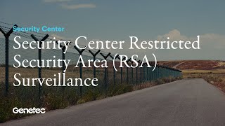 Security Center Restricted Security Area RSA Surveillance [upl. by Yeruoc]