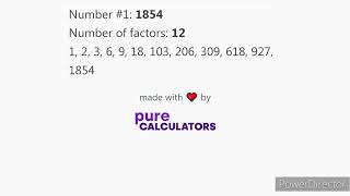 All Numbers from 1 to 4000 With Factors [upl. by Prima]