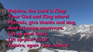 Rejoice the Lord is King Tune Gopsall  5vvrefrain with lyrics for congregations [upl. by Alhak]