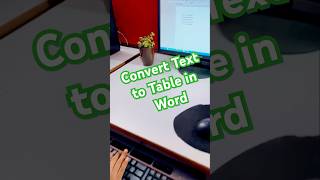 Convert Text to Table in Word at Lightning Speed  Easy Trick [upl. by Brandenburg]