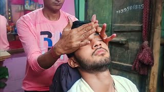 ASMR Barber Head Massage Sleep Pil In ASMR Street Barber Massage [upl. by Meriel]