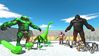 Radiation Two Head Goro  Radiation Mamba Team vs Mutant Primates in Radiation Stadium Arena  ARBS [upl. by Jamaal]