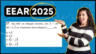 EEAR 2025  Seja ABC um triângulo isósceles com Â  120° [upl. by Orodisi]