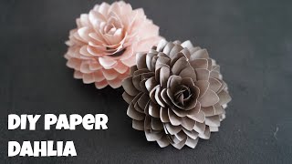 Paper Dahlia Tutorial [upl. by Gisser]