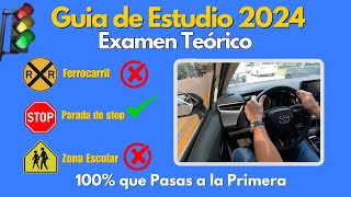 PREGUNTAS DEL EXAMEN TEORICO 2024 ACTUALIZADOLICENCIA DE CONDUCIR [upl. by Dukie187]