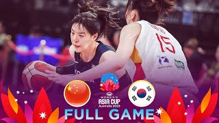 China v Korea  Full Basketball Game  FIBA Womens Asia Cup 2023  Division A [upl. by Felicidad]