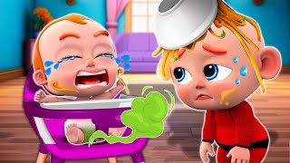 Takes Care of a Baby 👶 New Sibling Song  Funny Baby Songs and More Nursery Rhymes amp Toddler Songs [upl. by Harman]