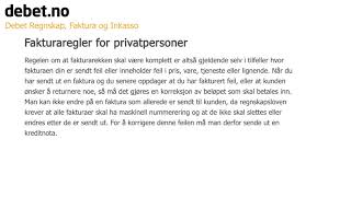 Fakturaregler for privatpersoner  Debet Faktura og Inkasso [upl. by Lerred407]