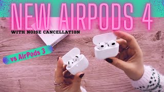 New AirPods 4 ANC Unboxing amp Comparison with AirPods 3 [upl. by Akeemaj121]