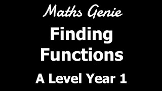 Finding Functions [upl. by Norbie]