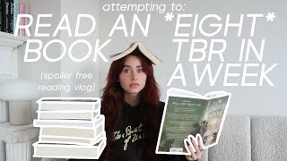 reading my entire tbr in a week episode 2 spoiler free reading vlog [upl. by Ehtyaf]