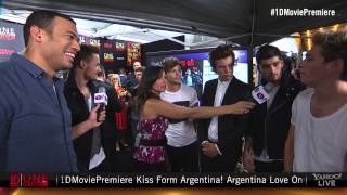 One Direction This Is Us Red Carpet Premiere  Interview with Michael Yo and Nikki Boyer [upl. by Peg268]