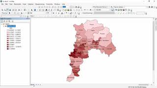 MAPA DE DENSIDAD DE POBLACIÓN  ARCGIS [upl. by Rodolph544]