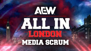 AEW All In London Post Show Media Scrum  82524 Wembley Stadium [upl. by Asiole]