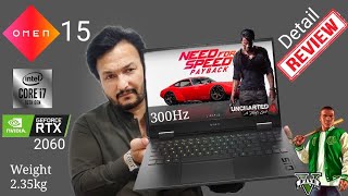 OMEN 15 Super Fast 300Hz Gaming Notebook Detail Review amp Tested on GTA V Uncharted 4 amp NFS Payback [upl. by Ed534]