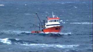 Turkish fish boat M Ali Reis in high seas [upl. by Egief109]