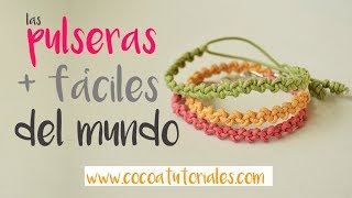 Cómo hacer unas pulseras preciosas en 5 minutos súper fáciles 91 [upl. by Bonney622]