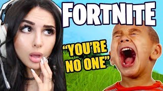 KID IS MEAN ON FORTNITE THEN FINDS OUT IM A GIRL [upl. by Clotilda]