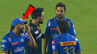 Argument between Rohit sharma and Hardik Pandya after MI lost the match against GT [upl. by Ahsiken]