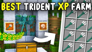 BEST TRIDENT XP Farm Minecraft 121 [upl. by Beyer]