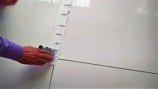 How To Grout Floor Tile Process  Use of white cement grout  How To Grout [upl. by Felipe]