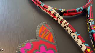 Wilson Pro Staff 97 v13 Britto Hearts Tennis Racquet tennis tennisracket wilsontennis [upl. by Klug853]