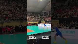 What the serve 130kmvolleyball indonesiaindonesia yujinishidavolleyball japanvnlvleague [upl. by Ahtiekal]