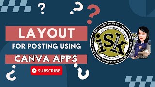 Layout for posting using Canva Apps [upl. by Centonze736]