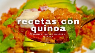 Platos Fáciles y Sabrosos con Quinoa dulces y salados 🍽️ [upl. by Corel]