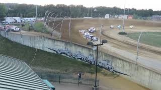 Lawrenceburg Speedway Merrill Downey Memorial Race Steel Block Late Model Heats 1 amp 2 7624 [upl. by Ecertal695]