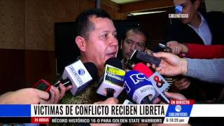 Firman protocolo de exención de servicio militar a víctmas del conflicto [upl. by Aracaj]