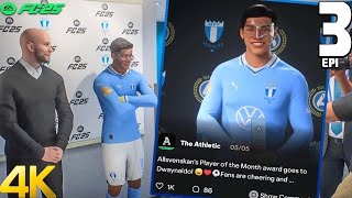 FC 25 PLAYER CAREER 3  1st time PLAYER OF THE MONTH AWARD🔥🤩 [upl. by Aivull]