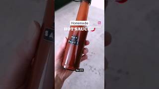 Easy homemade HOT SAUCE 🔥 For only £1 🌶️ hotsauce budgetrecipe frugalliving [upl. by Llehsim552]