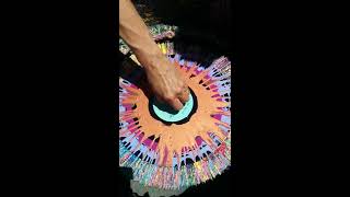 Vinyl Record Spin Art  Reuse Craft Project [upl. by Waxler]