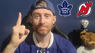 Maple Leafs 4 vs Keefe and Devils 2  Leafs Reaction 2425 Game 2 [upl. by Hibbert]