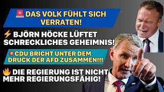 🔥 Björn Höcke Warum die Thüringer endgültig genug haben 😠 Skandale im Thüringer Landtag 🏛️⚠️ [upl. by Yahsram]