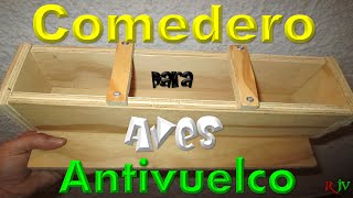 COMEDERO para AVES Casero antivuelcoel ratillo de juan valentín [upl. by Schnur]