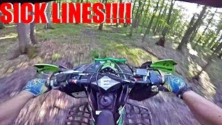 TREE JUMPS amp WHEELIES  kfx 450r Moto Vlog 41 [upl. by Laurel]