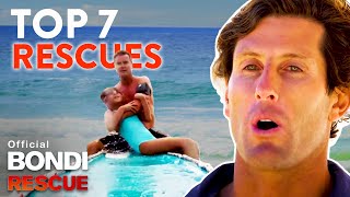 Top 7 Rescues On Bondi Rescue EVER Extended Compilation [upl. by Tutto786]