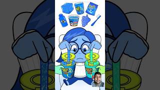 Blue Emoji MUKBANG shorts youtubeshorts [upl. by Nosmoht532]