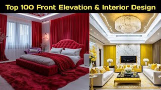 Top 100 Front Elevation amp Interior Designs 🔥 [upl. by Higginbotham788]