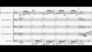 Concertino for Bass Trombone Sachse  for bass trombone solo amp trombone quartet [upl. by Aniakudo185]