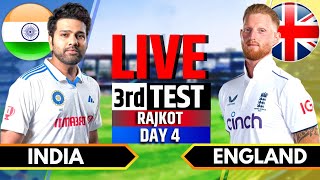 India vs England 3rd Test  India vs England Live  IND vs ENG Live Score amp Commentary Session 3 [upl. by Nahk774]