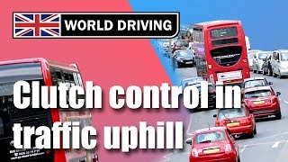 Clutch Control in Traffic Uphill  How to Drive a Manual Car in Start Stop Traffic [upl. by Idnahs]