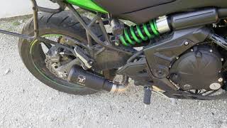 IXrace MK2 exhaust on Kawasaki Versys 2018 [upl. by Aurelius]