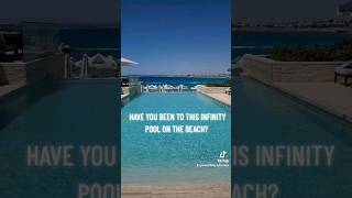 Have you been to this INFINITY POOL on the beach in Ayia Napa Do you know where it is [upl. by Yenffit998]